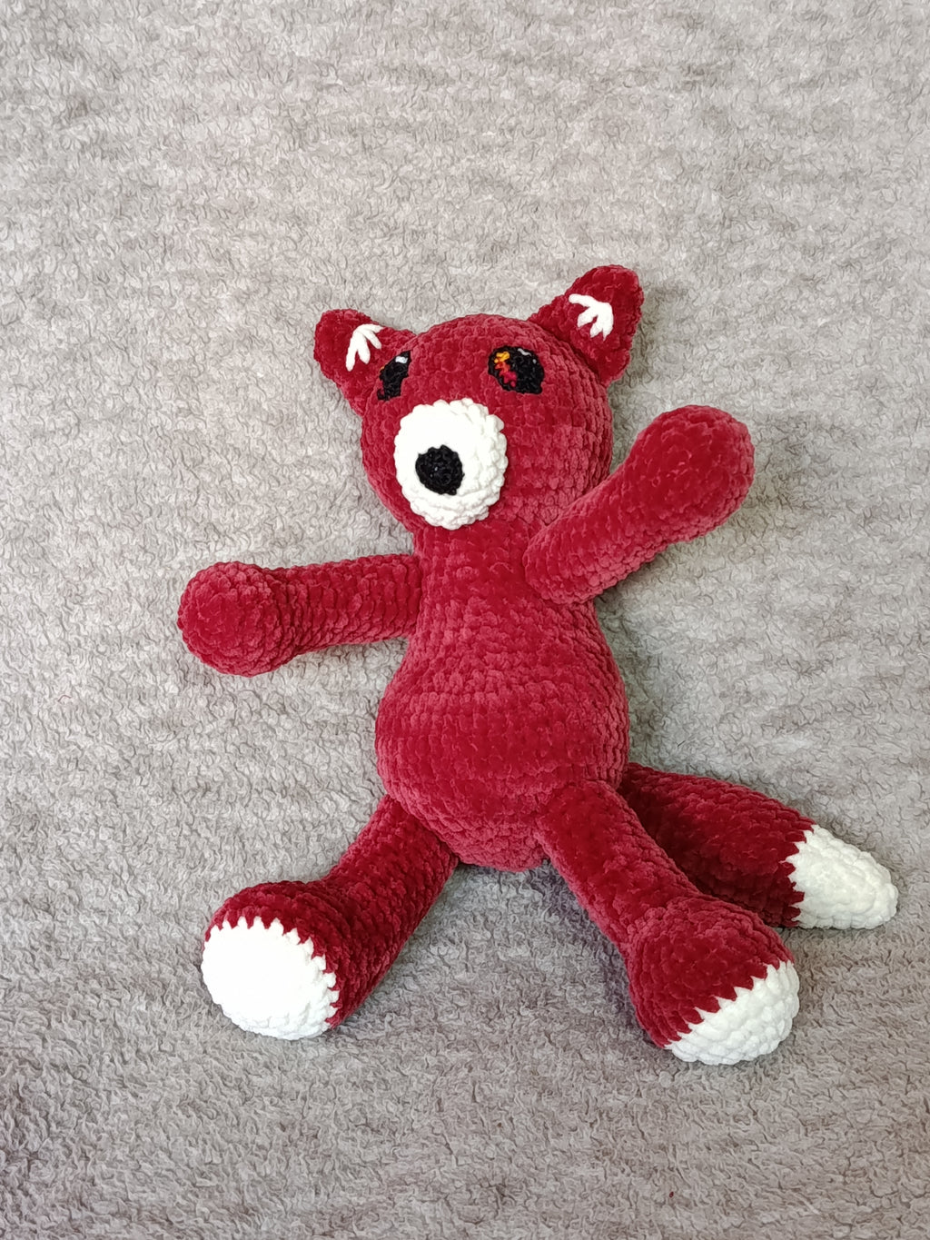 Hélios – Renard coquin _ marron-rosé & crème