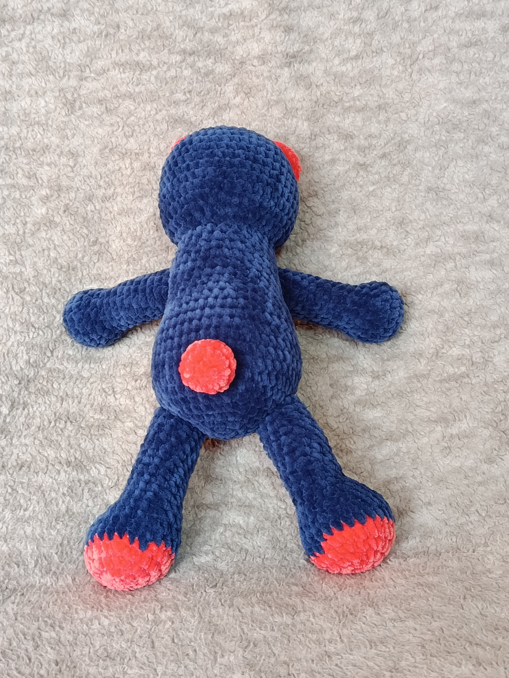 Lune – Ourson câlin _ navy et corail