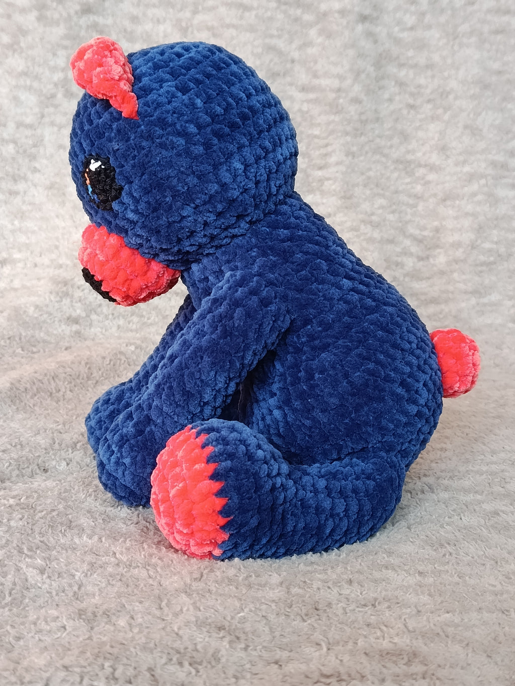 Lune – Ourson câlin _ navy et corail