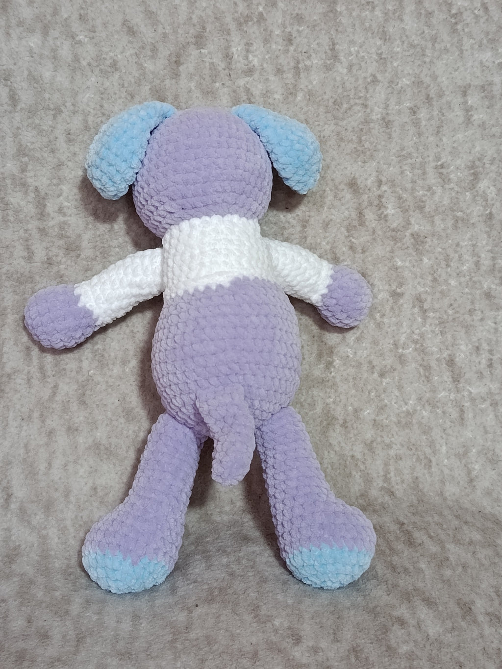 Orion – Petit Chien fidèle _ lilas, bleu ciel et blanc