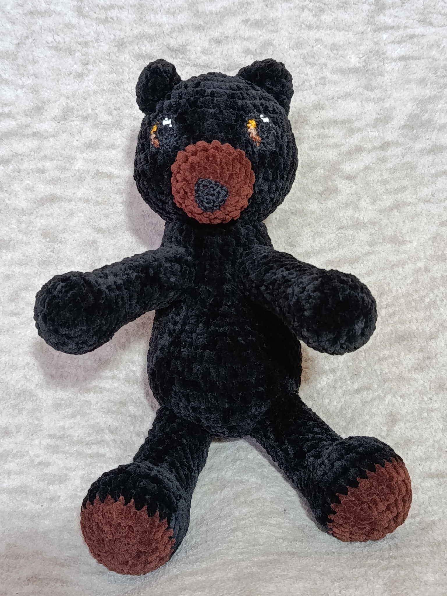 Lune _ ourson câlin noir et brun