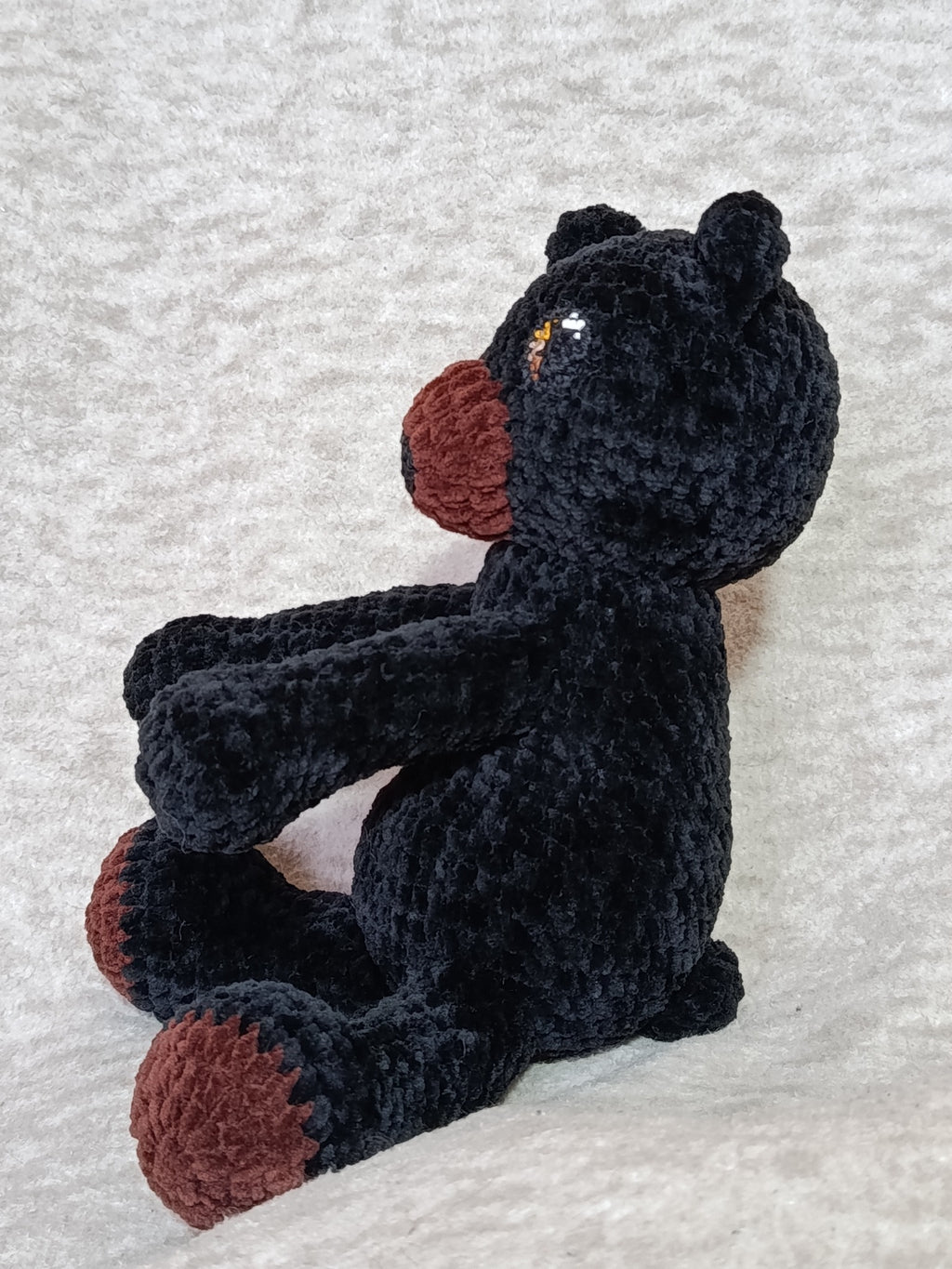 Lune _ Ourson Câlin _ noir et brun