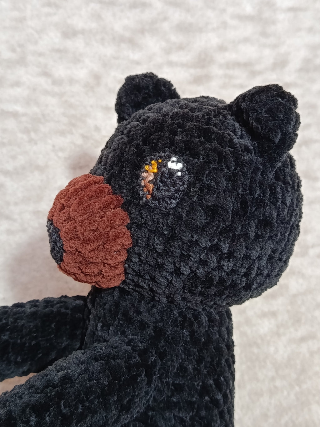 Lune _ Ourson Câlin _ noir et brun