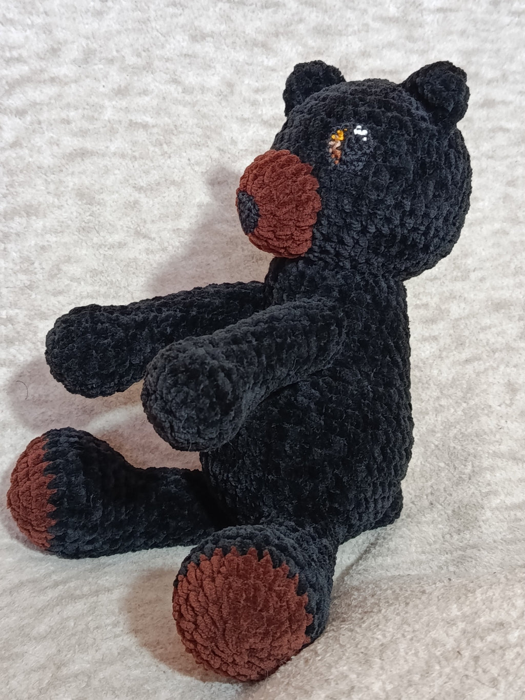 Lune _ Ourson Câlin _ noir et brun