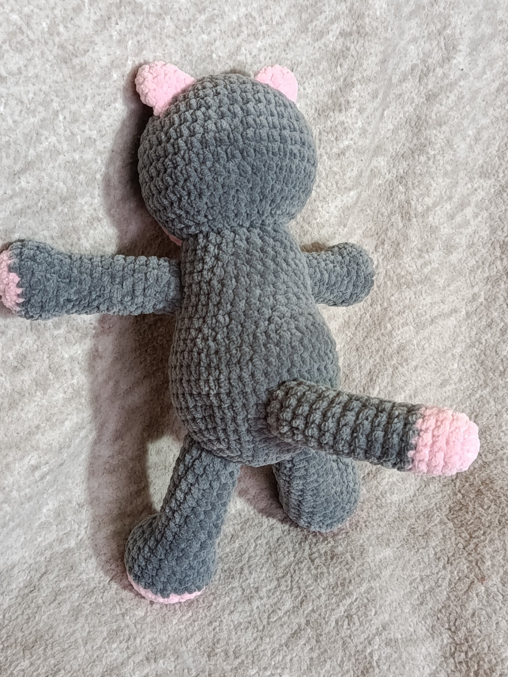 Sélène – Chatonne coquette _ gris et rose