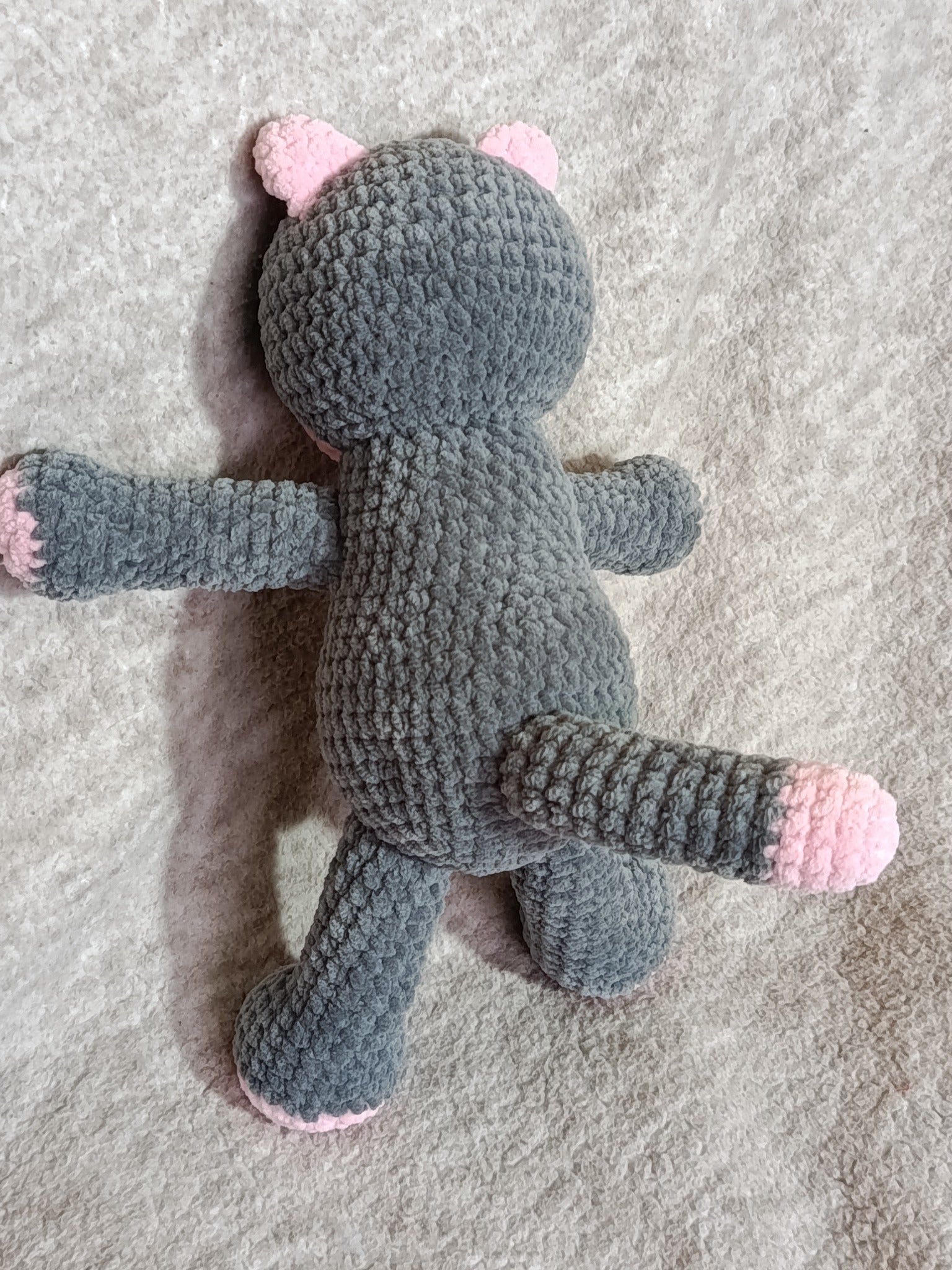 Sélène – Chatonne coquette _ gris et rose