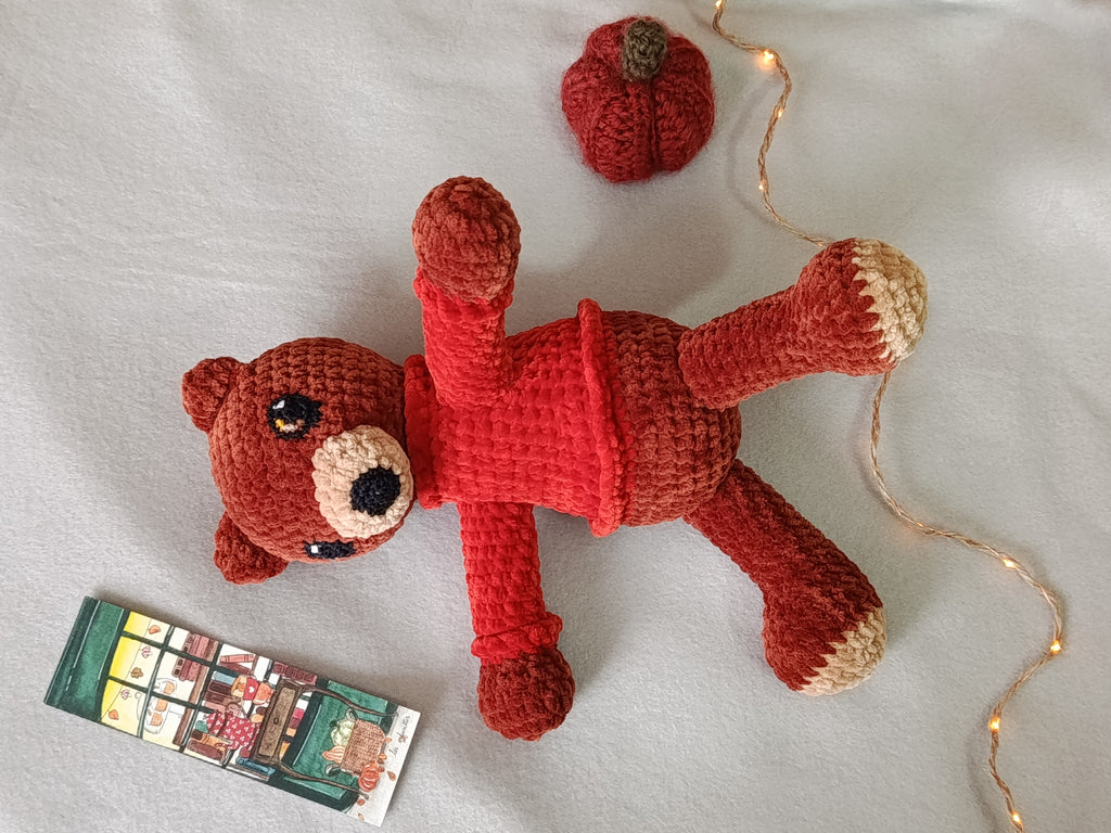 Lune _ Ourson câlin _ automne cosy