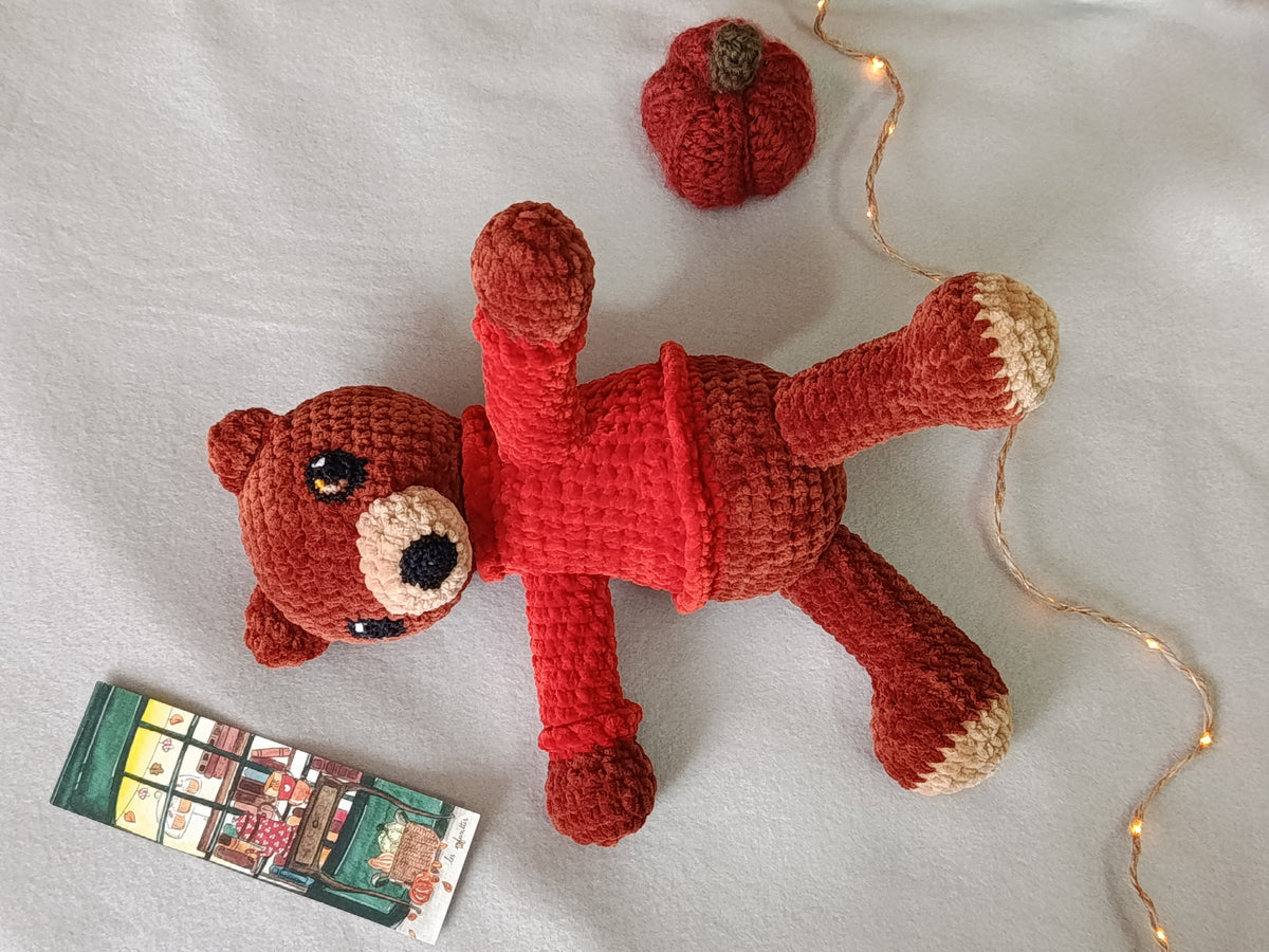 Lune _ Ourson câlin _ automne cosy