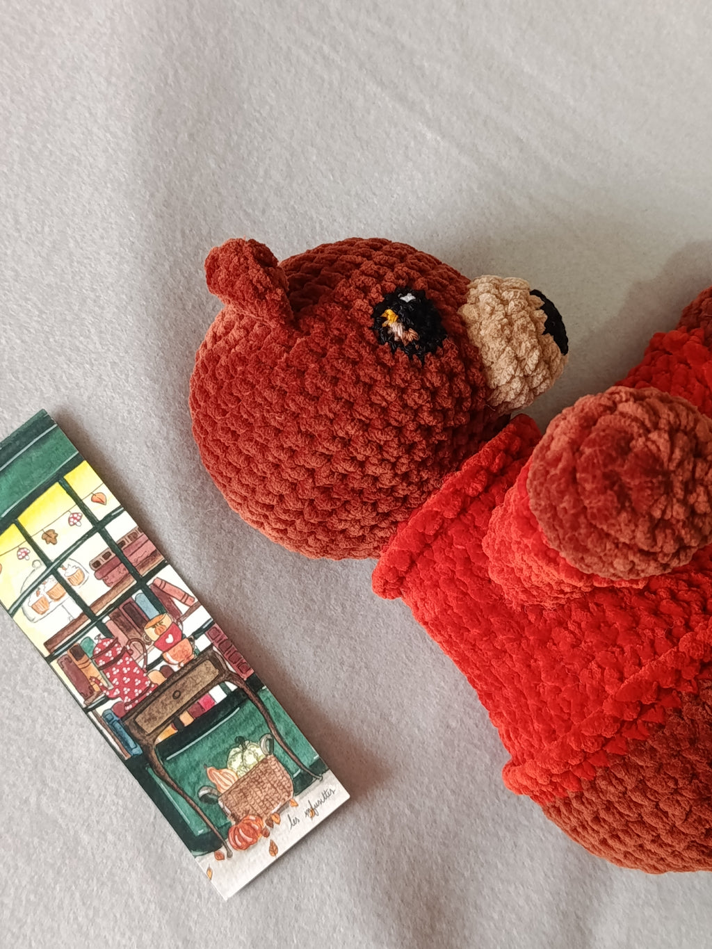 Lune _ Ourson câlin _ automne cosy