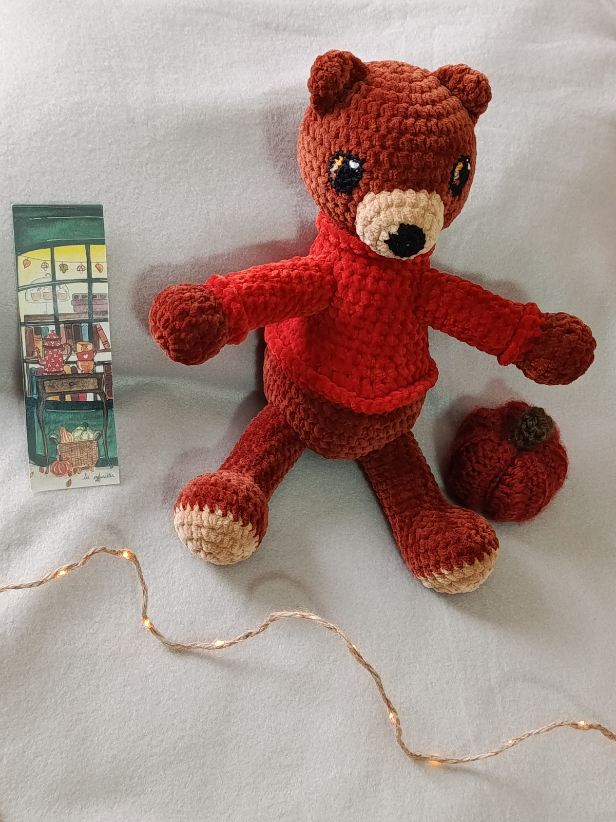 Lune _ Ourson câlin _ automne cosy