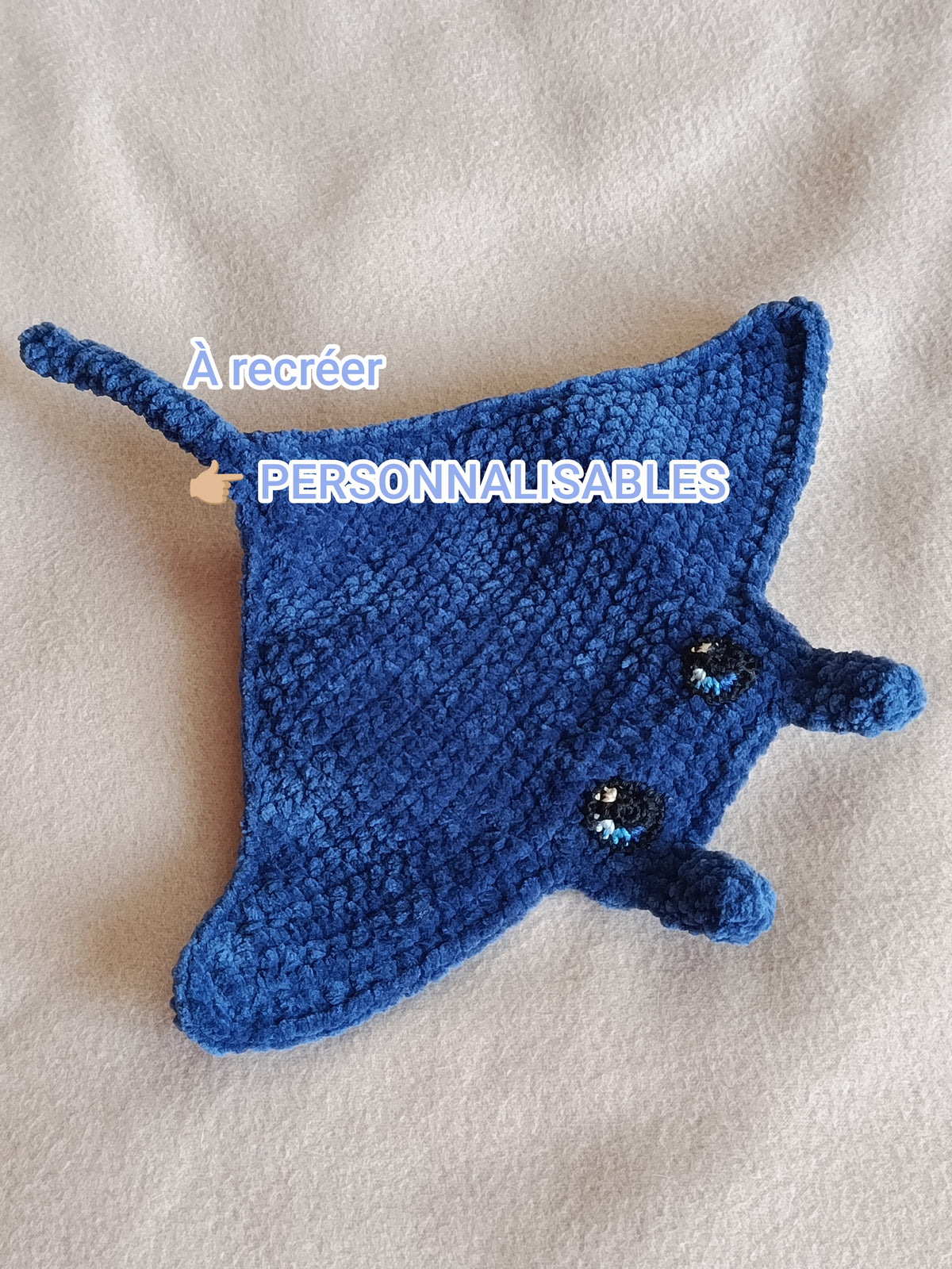 Nébula _ Raie manta nomade _ bleu marine